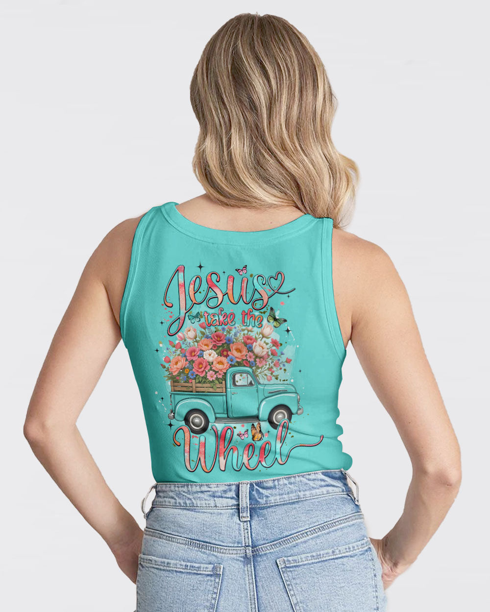 Jesus Take The Wheel Women's All Over Print Shirt - Tyqy1711251