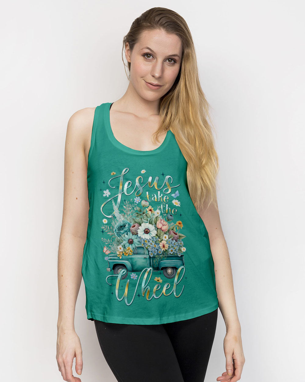 Jesus Take The Wheel Women's All Over Print Shirt - Tyqy1712252