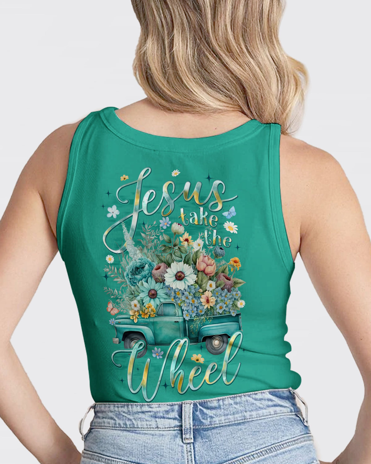 Jesus Take The Wheel Women's All Over Print Shirt - Tyqy1712252