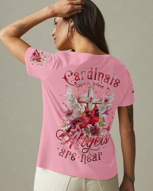 Cardinals Appear When Angels Are Near Women's All Over Print Shirt - Tyqy1806257