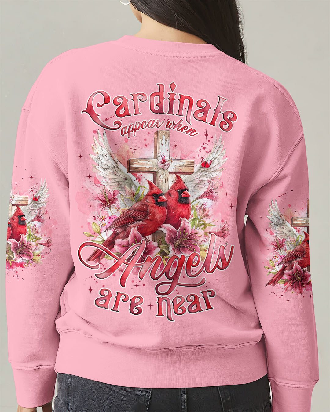 Cardinals Appear When Angels Are Near Women's All Over Print Shirt - Tyqy1806257