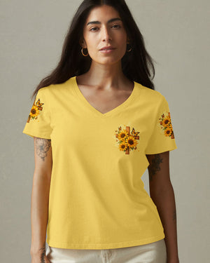 If Words Have Power Imagine A Prayer Sunflower Women's All Over Print Shirt - Tyqy1810251