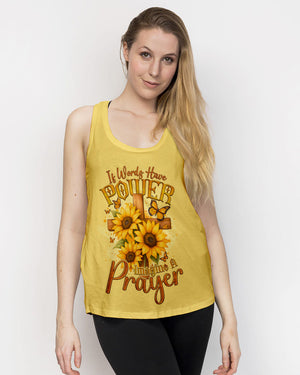 If Words Have Power Imagine A Prayer Sunflower Women's All Over Print Shirt - Tyqy1810251