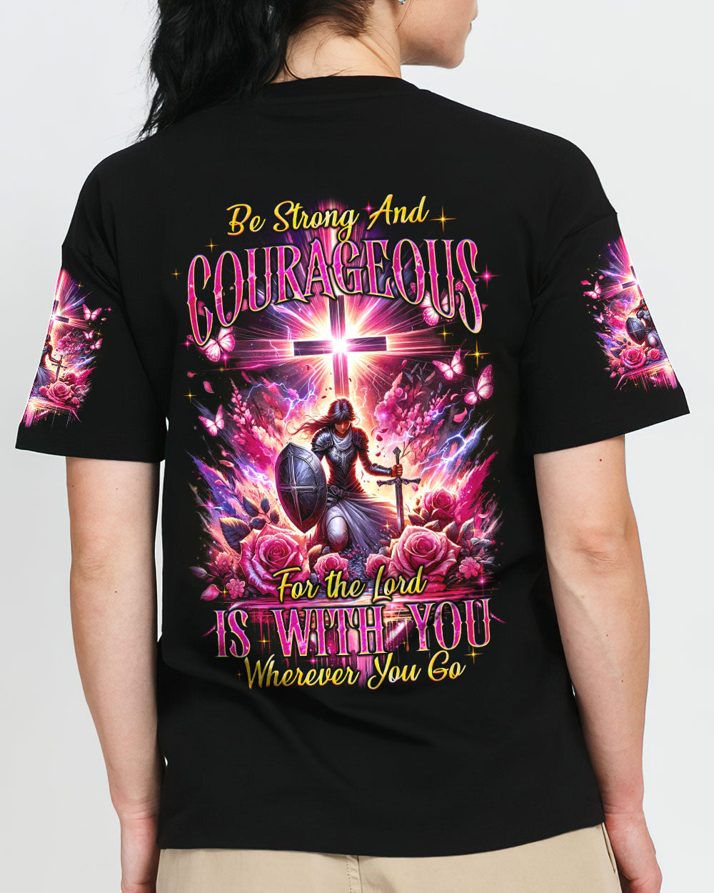Be Strong And Courageous Women's All Over Print Shirt - Tyqy1812233