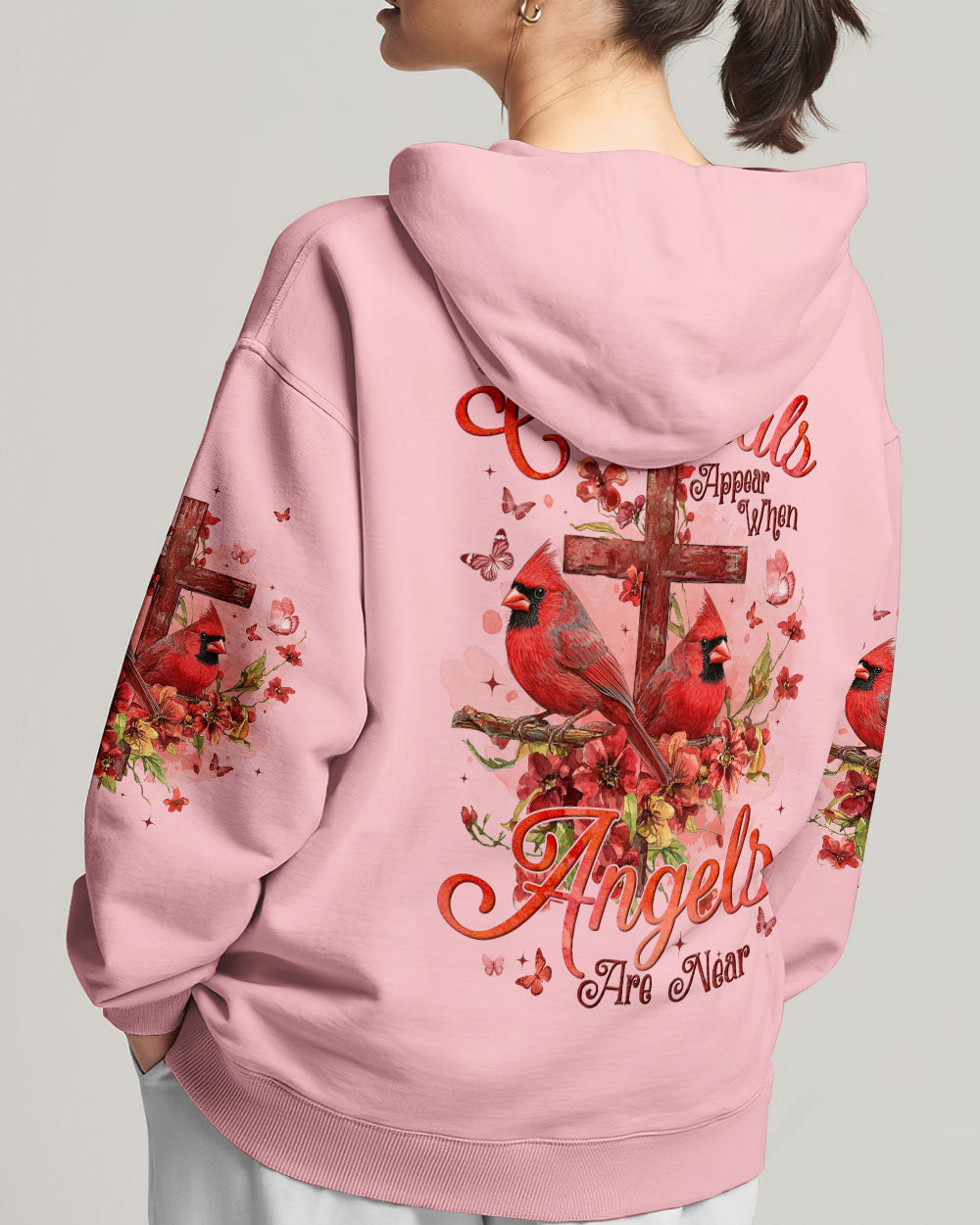 When Cardinals Appear Angels Are Near Women's All Over Print Shirt - Tyqy1812244