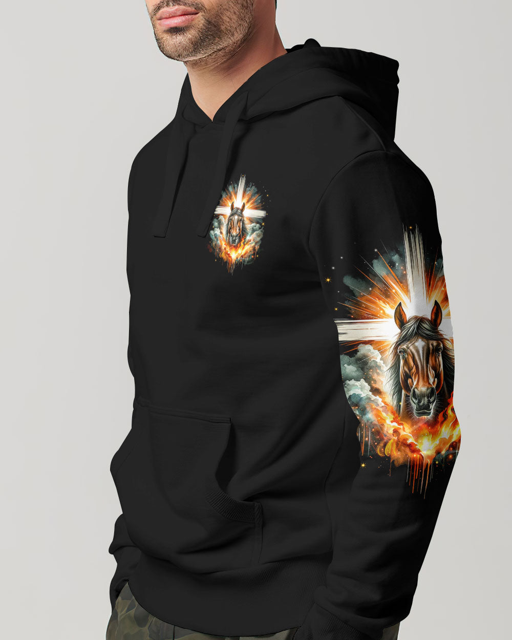 Runs On Jesus And Horses Men's All Over Print Shirt - Tyqy1901242
