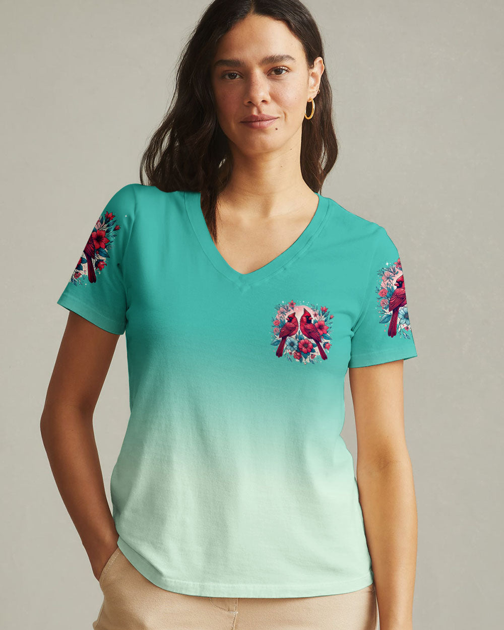 When Cardinals Appear Angels Are Near Women's All Over Print Shirt - Tyqy1902251