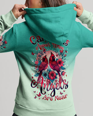 When Cardinals Appear Angels Are Near Women's All Over Print Shirt - Tyqy1902251