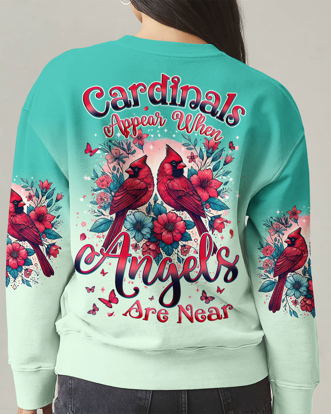 When Cardinals Appear Angels Are Near Women's All Over Print Shirt - Tyqy1902251