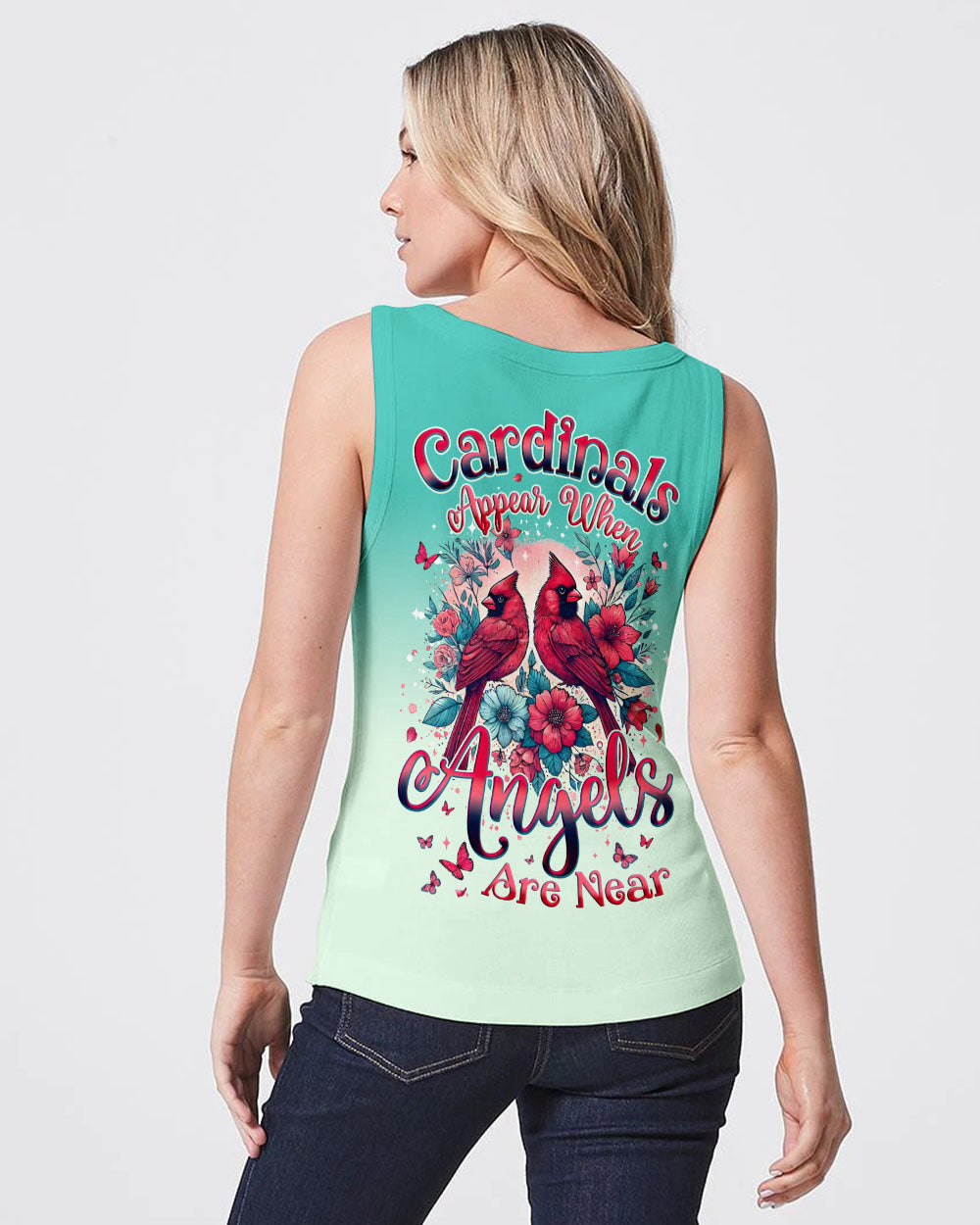 When Cardinals Appear Angels Are Near Women's All Over Print Shirt - Tyqy1902251