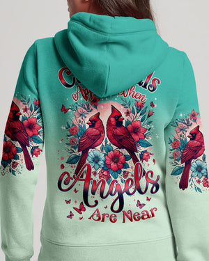 When Cardinals Appear Angels Are Near Women's All Over Print Shirt - Tyqy1902251