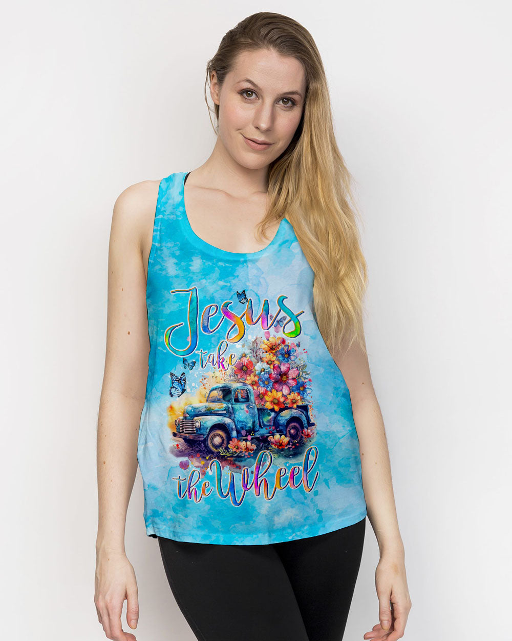 Jesus Take The Wheel Women's All Over Print Shirt - Tyqy1907241