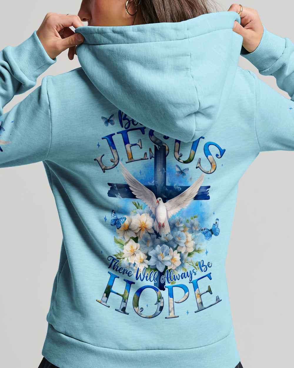 Because Of Jesus Women All Over Print Shirt - Tyqy1911243