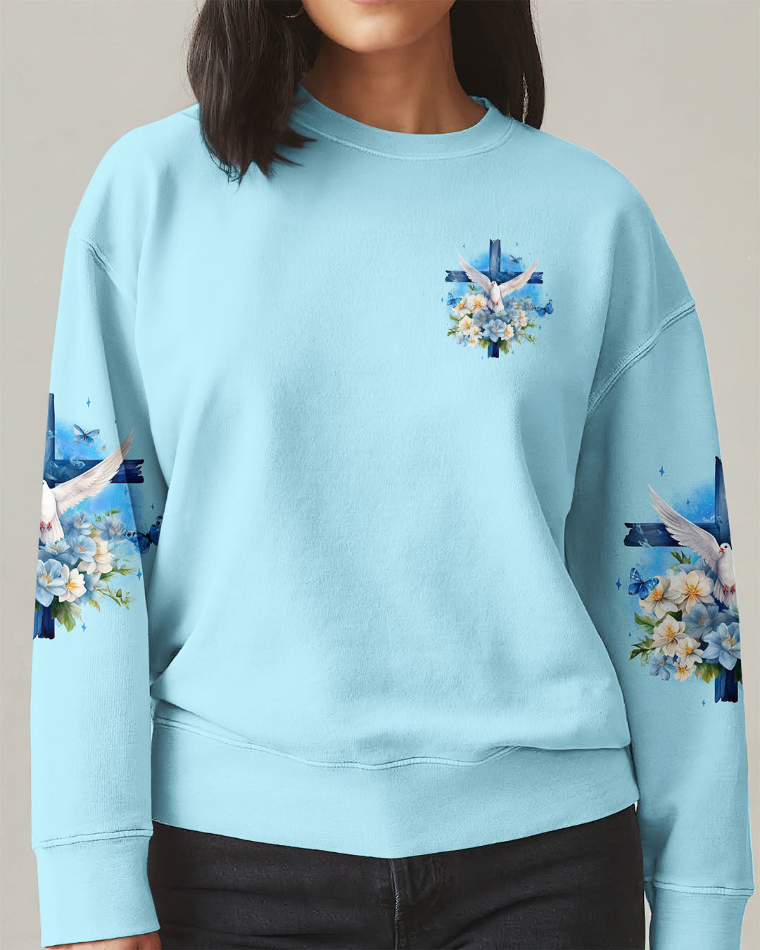 Because Of Jesus Women All Over Print Shirt - Tyqy1911243