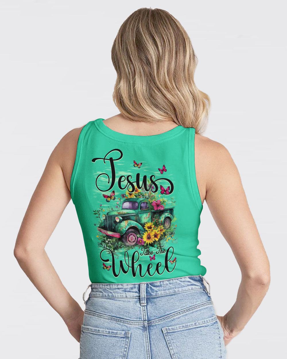 Jesus Take The Wheel Women's All Over Print Shirt - Tyqy2001254