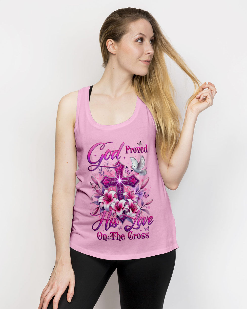 God Proved His Love On The Cross Women's All Over Print Shirt - Tyqy2002251