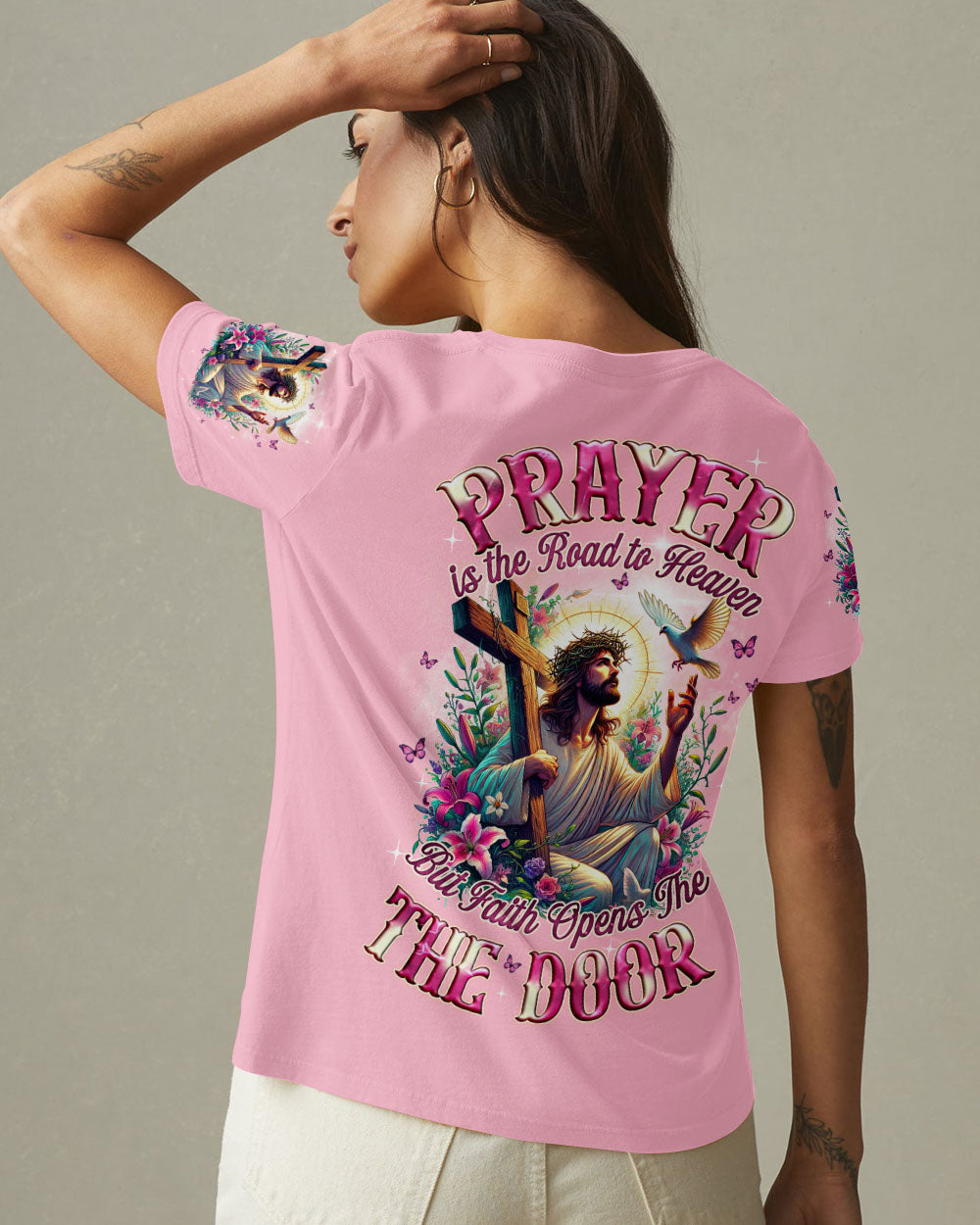 Prayer Is The Road To Heaven Women's All Over Print Shirt - Tyqy2003254