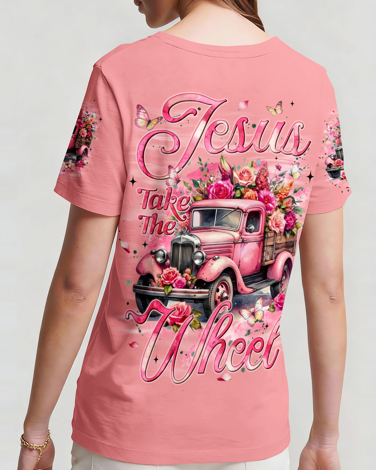 Jesus Take The Wheel Women's All Over Print Shirt - Tyqy2003261