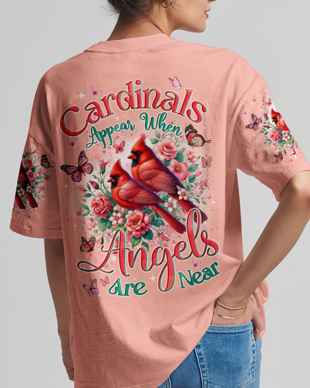 When Cardinals Appear Angels Are Near Women's All Over Print Shirt - Tyqy2101251