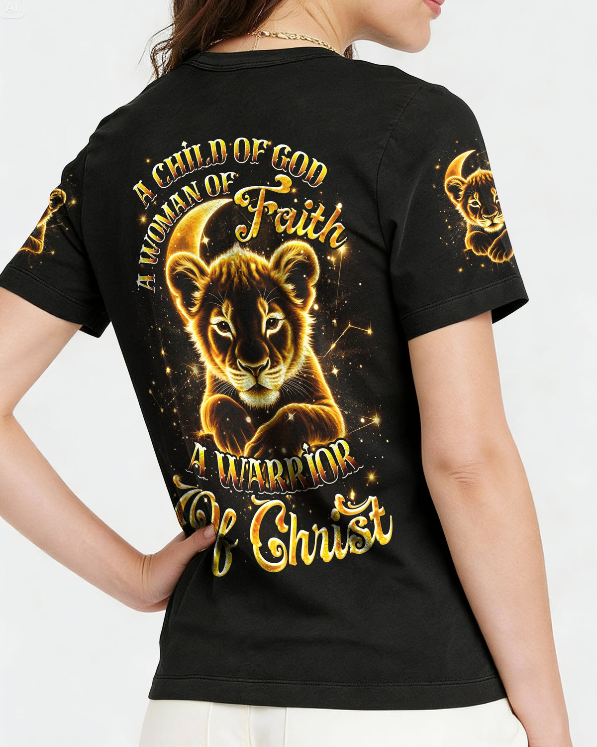A Child Of God Lion Women's All Over Print Shirt - Tyqy2101261