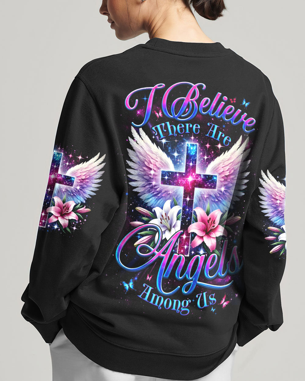 I Believe There Are Angels Among Us Women's All Over Print Shirt - Tyqy2102253