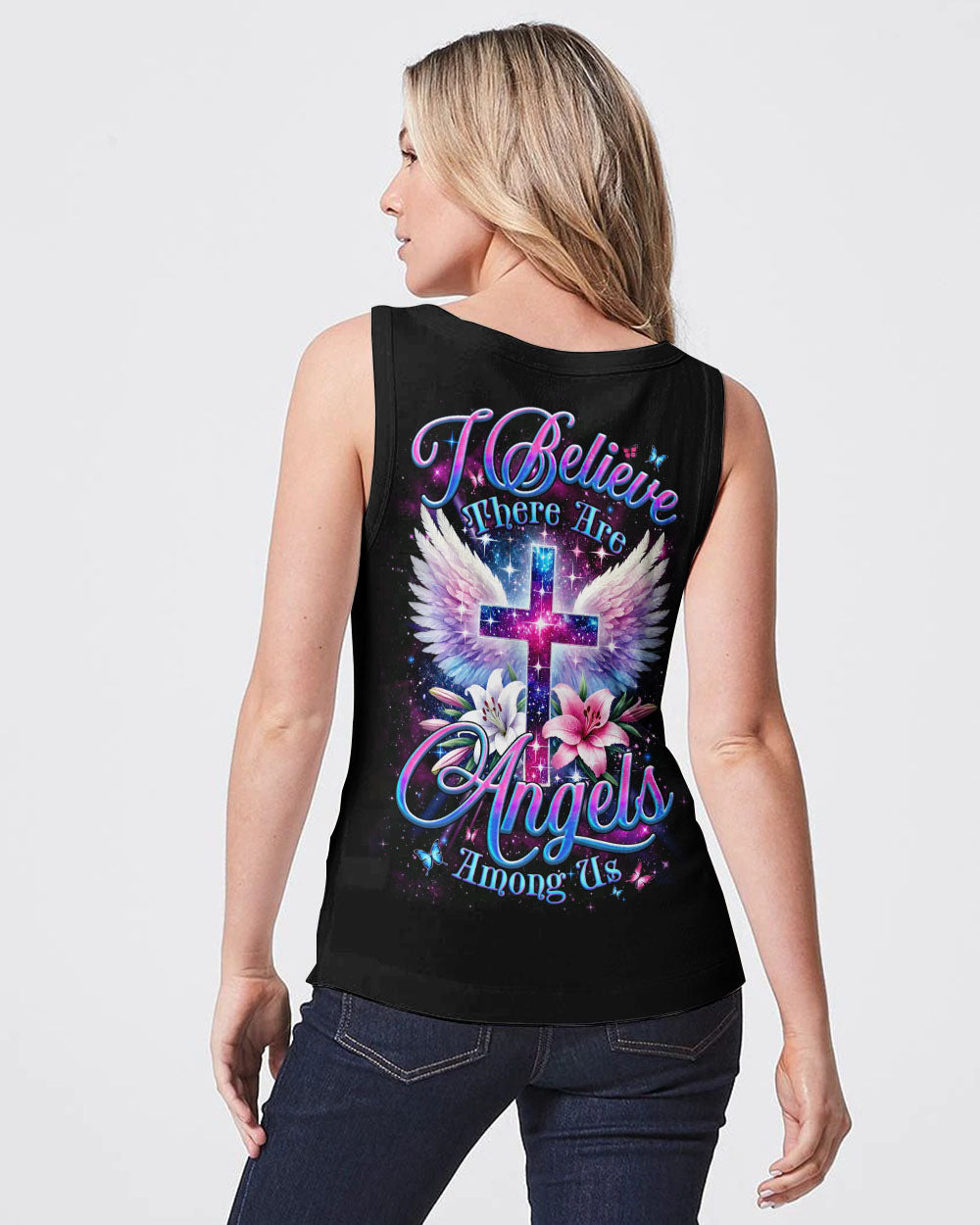 I Believe There Are Angels Among Us Women's All Over Print Shirt - Tyqy2102253