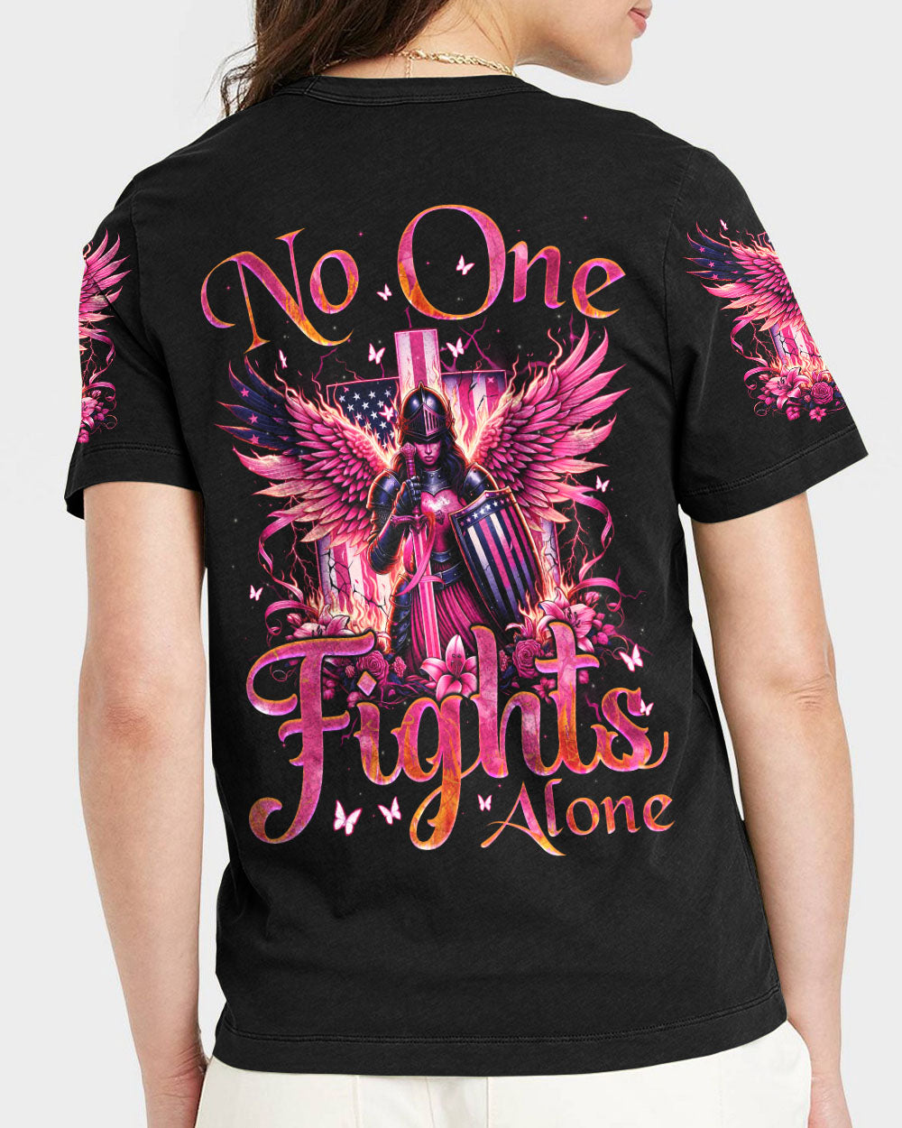 No One Fights Alone Women's All Over Print Shirt - Tyqy2106241