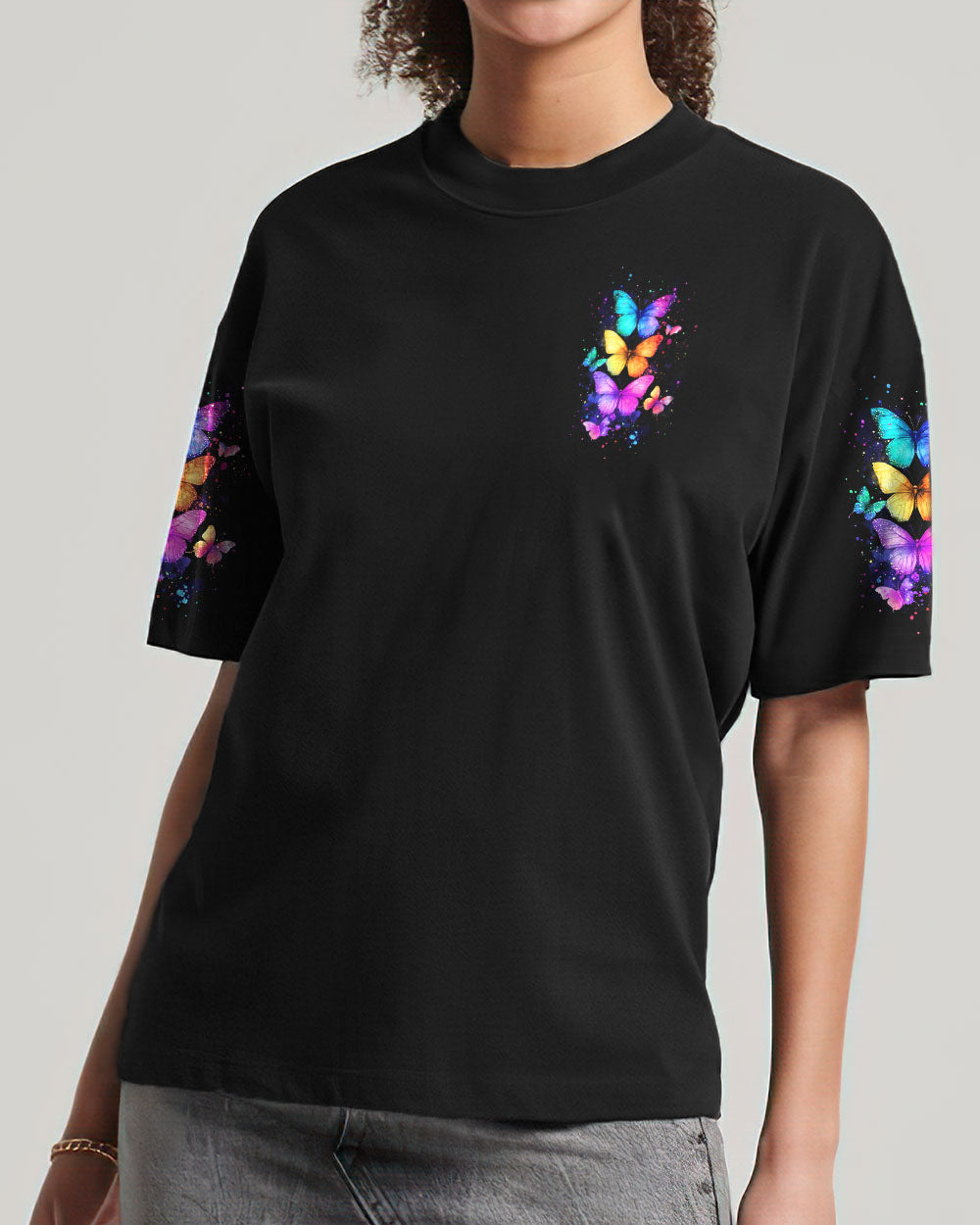 Faith Hope Love Butterflies Women's All Over Print Shirt - Tyqy2201251