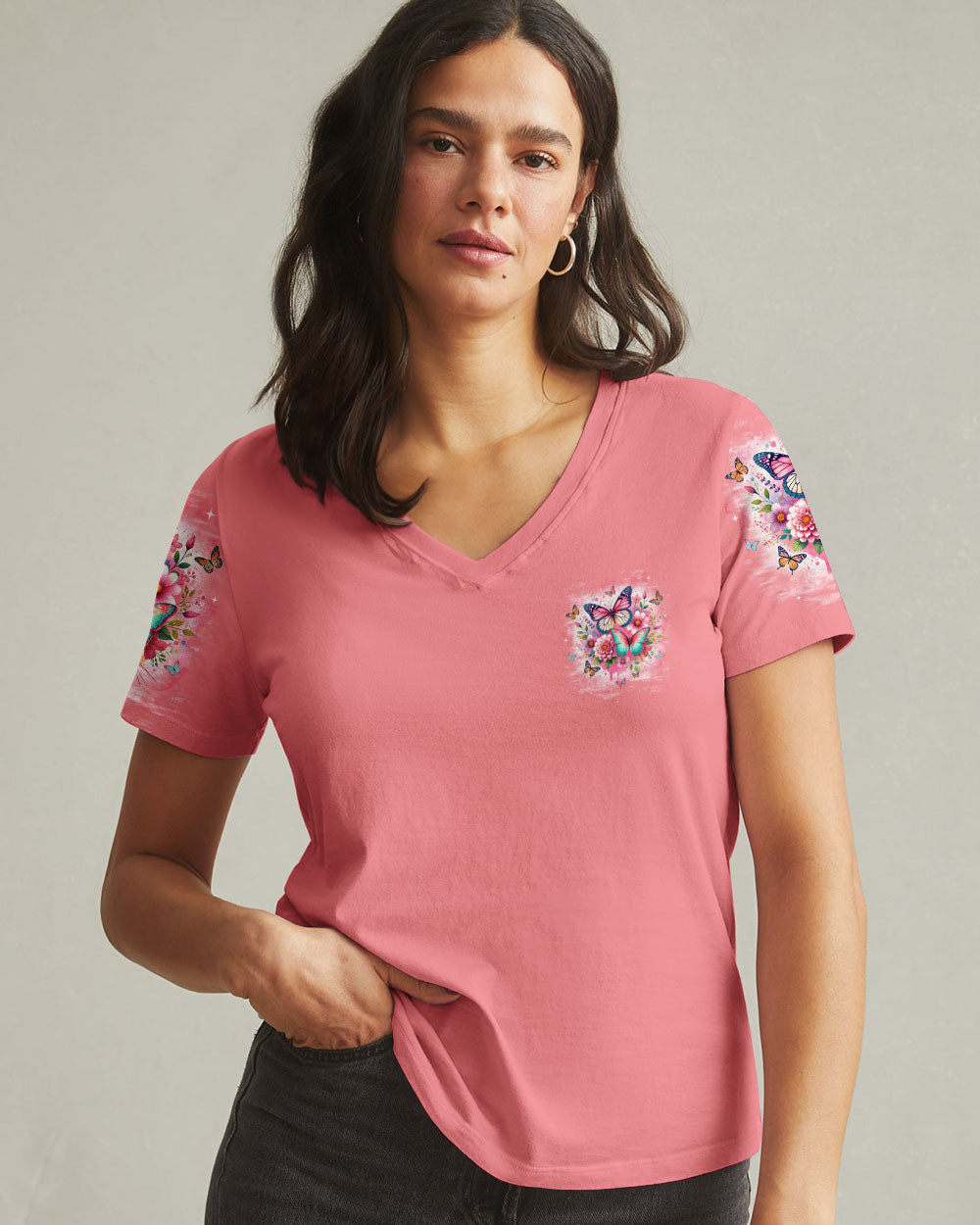 Butterflies Appear When Angels Are Near Women's All Over Print Shirt - Tyqy2301251