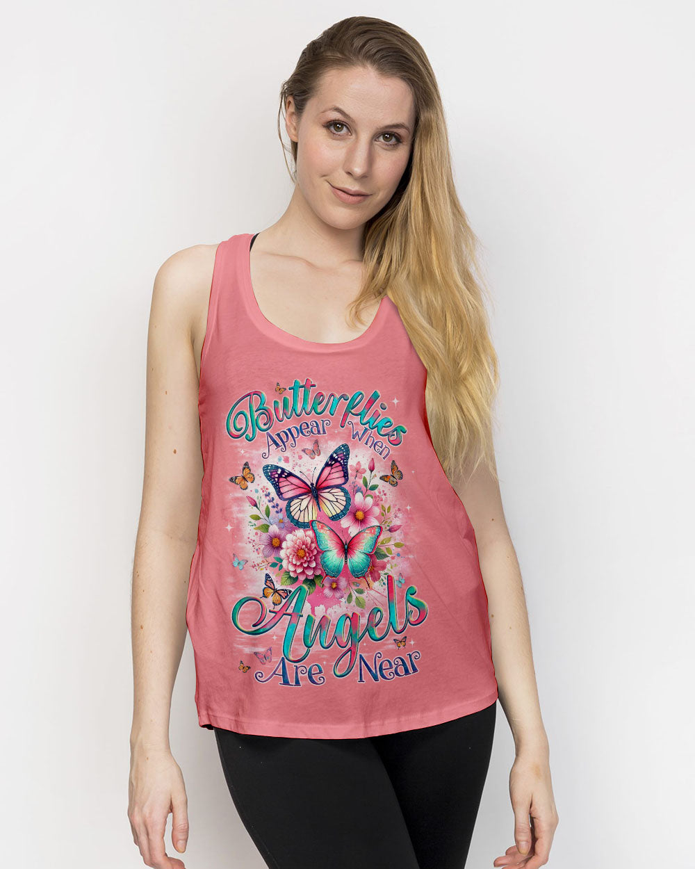 Butterflies Appear When Angels Are Near Women's All Over Print Shirt - Tyqy2301251