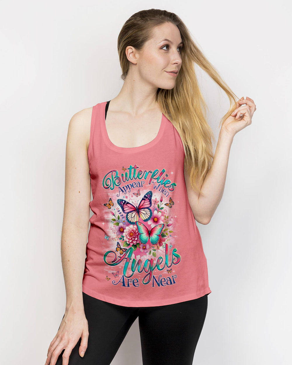 Butterflies Appear When Angels Are Near Women's All Over Print Shirt - Tyqy2301251