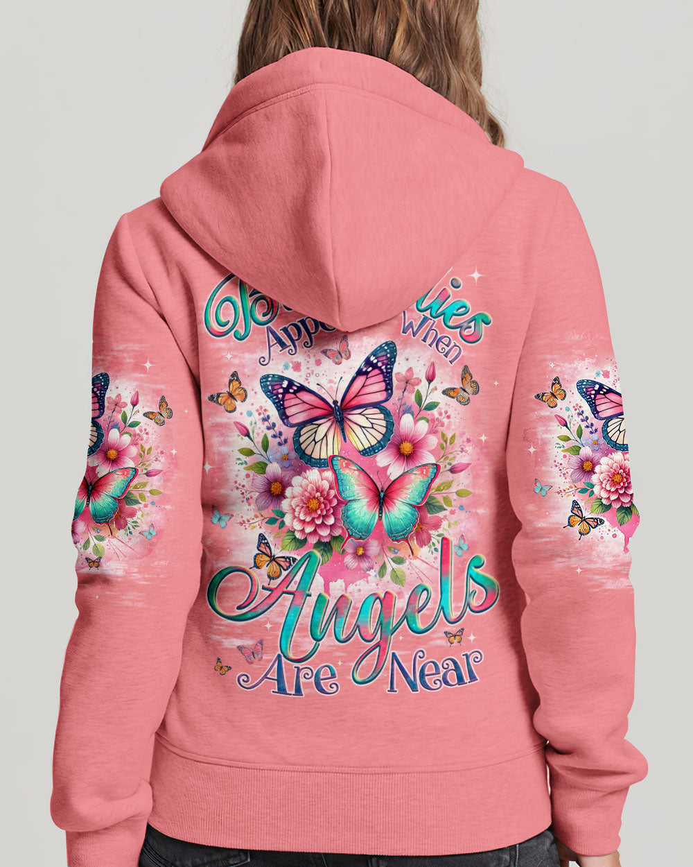 Butterflies Appear When Angels Are Near Women's All Over Print Shirt - Tyqy2301251