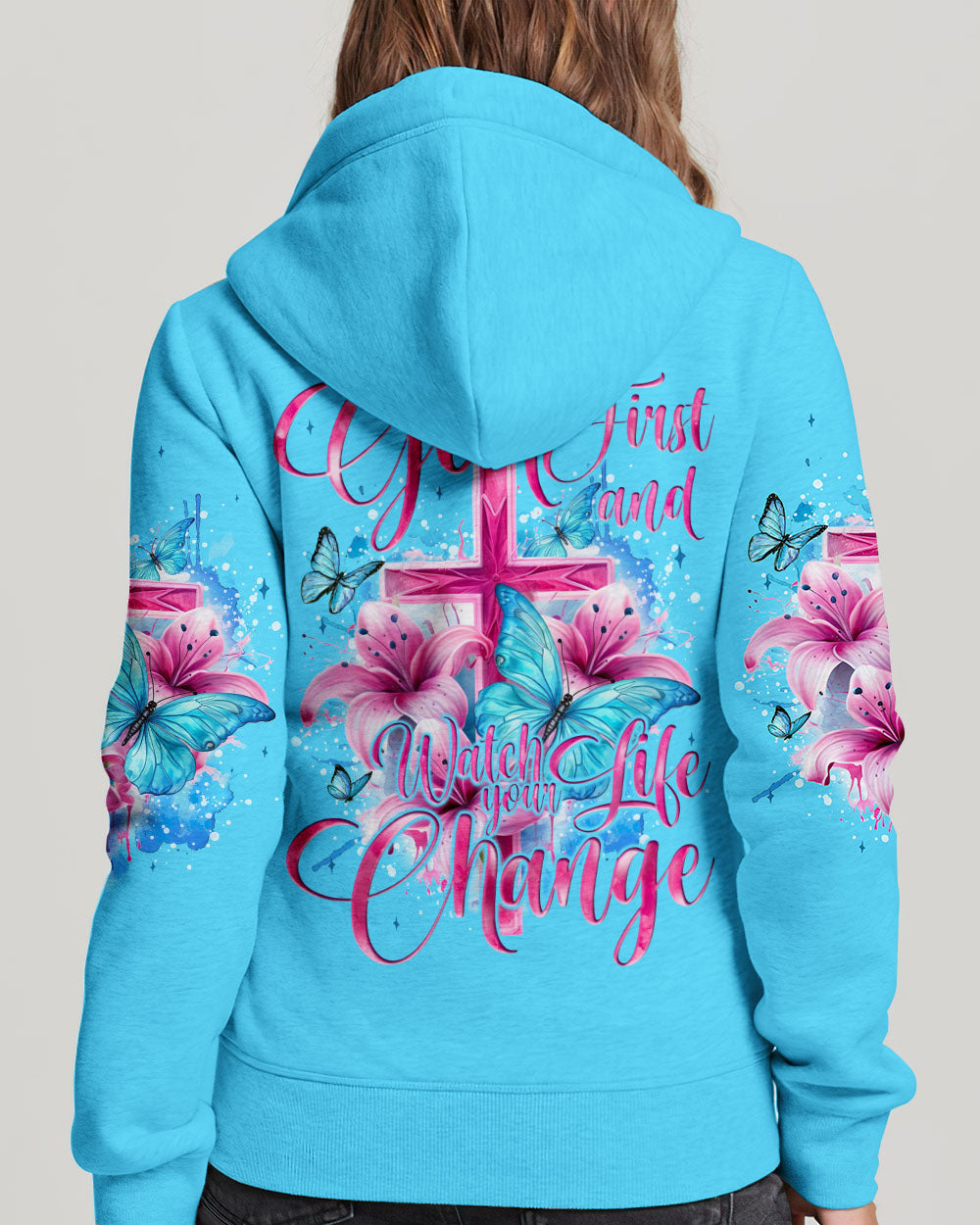 Put God First And Watch Your Life Change Women's All Over Print Shirt - Tyqy2305245