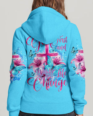 Put God First And Watch Your Life Change Women's All Over Print Shirt - Tyqy2305245