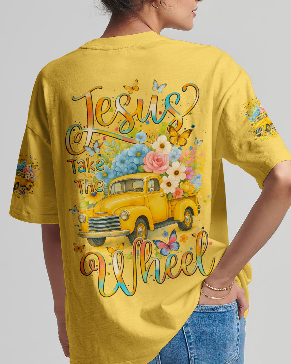Jesus Take The Wheel Women's All Over Print Shirt - Tyqy2310251