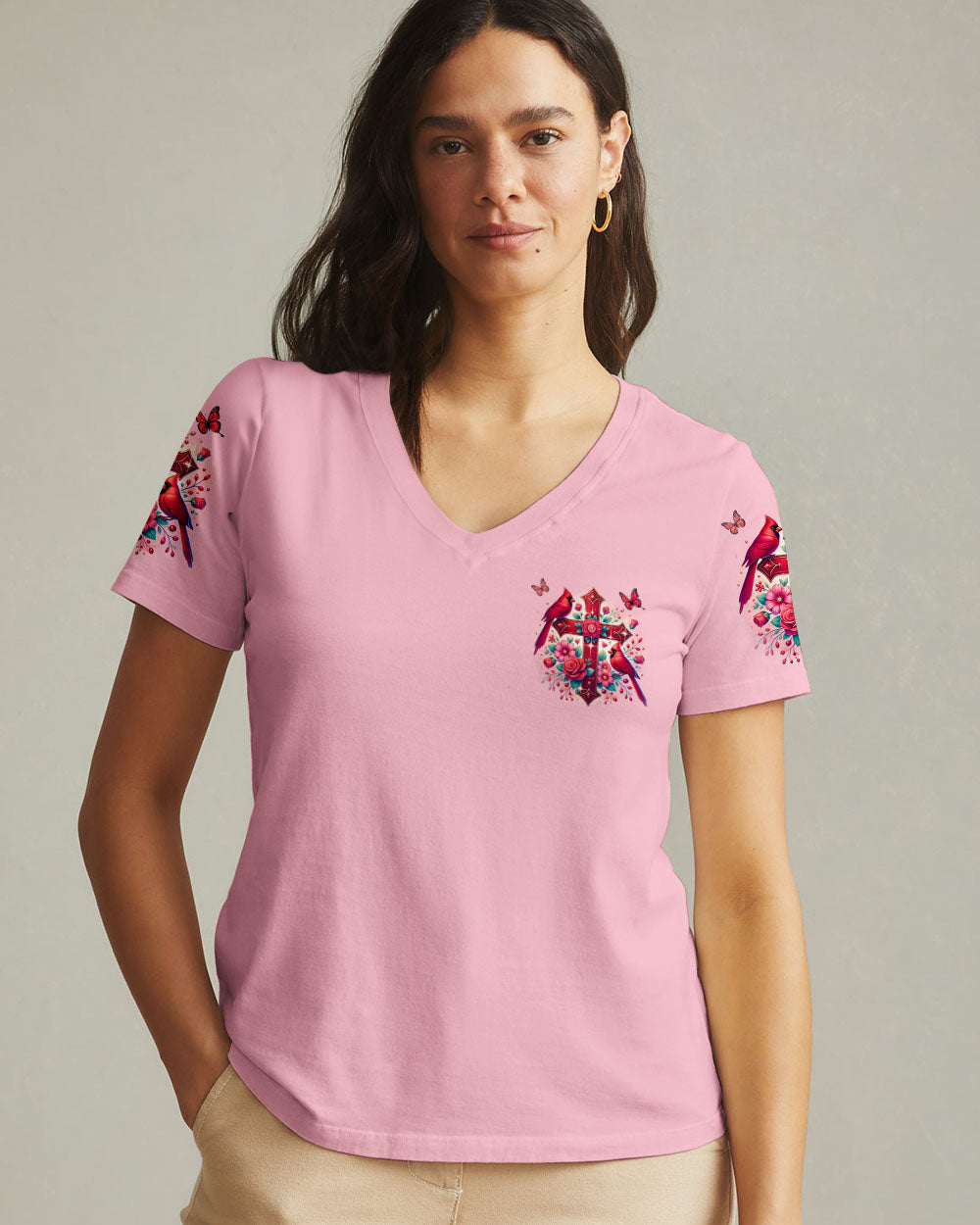 When Cardinals Appear Angels Are Near Women's All Over Print Shirt - Tyqy2402252