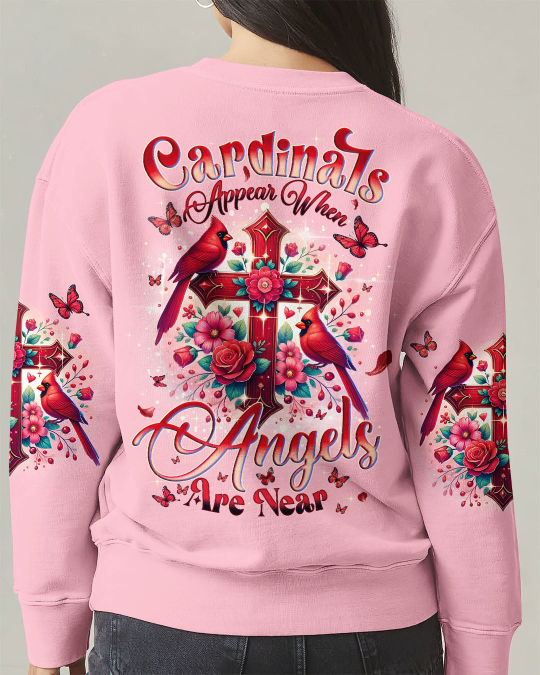 When Cardinals Appear Angels Are Near Women's All Over Print Shirt - Tyqy2402252