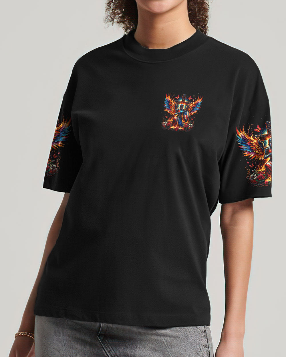 I'm A Warrior Of Christ A Woman Of Faith Women's All Over Print Shirt - Tyqy2406241