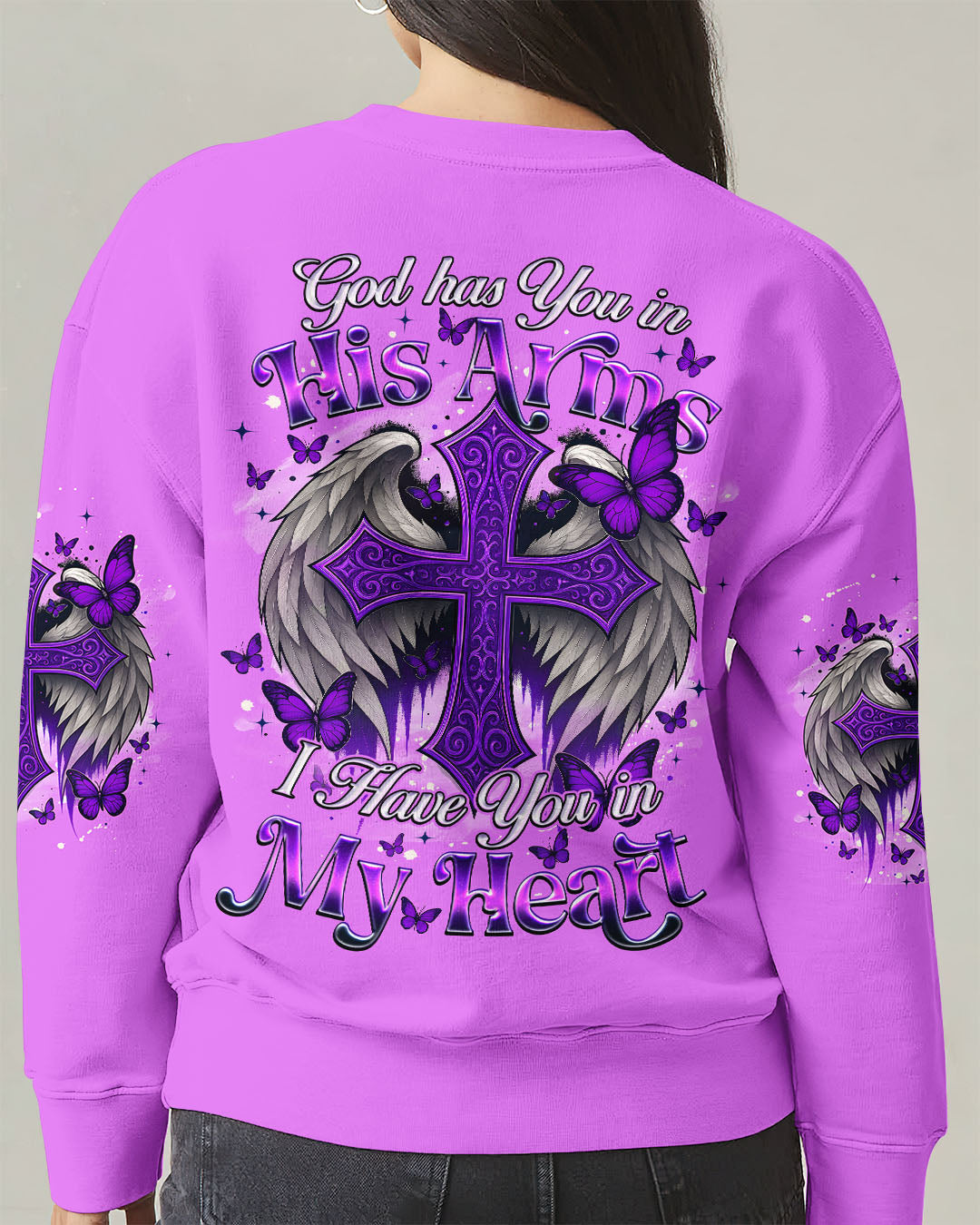 God Has You In His Arms Women's All Over Print Shirt - Tyqy2409251