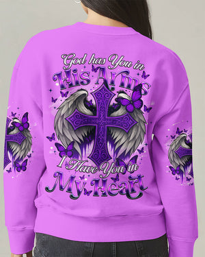 God Has You In His Arms Women's All Over Print Shirt - Tyqy2409251