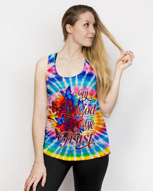 In God We Trust Tie Dye Women's All Over Print Shirt - Tyqy2605252