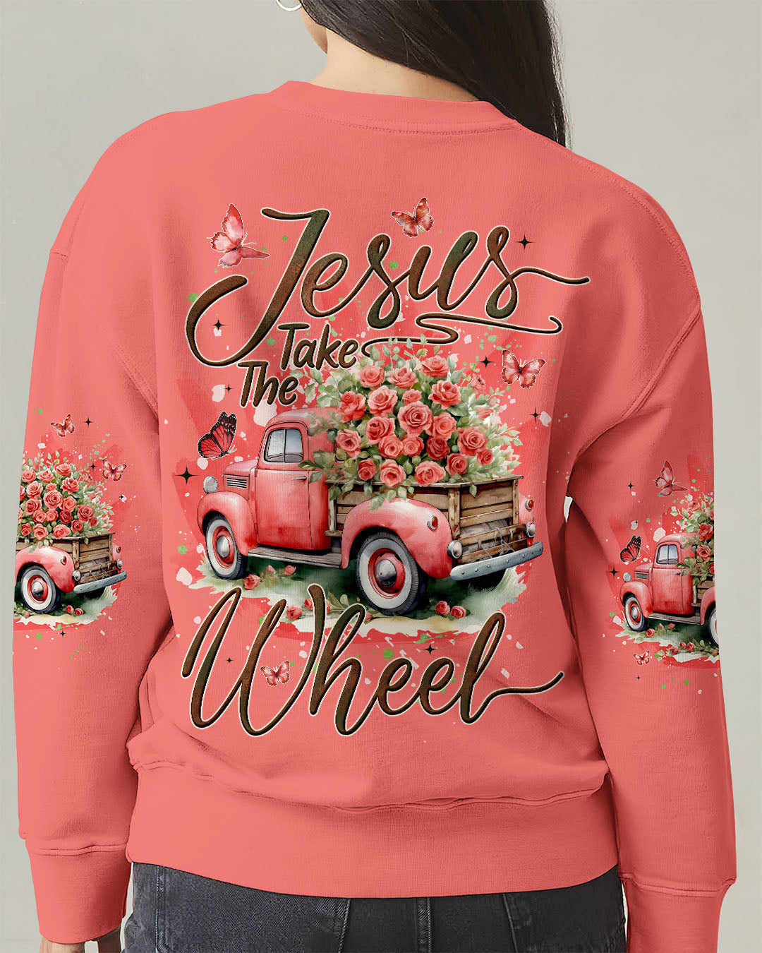 Jesus Take The Wheel Women's All Over Print Shirt - Tyqy2612252