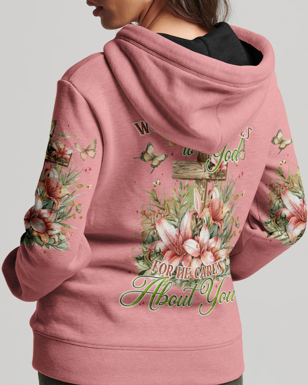 Give All Your Worries And Cares To God Women's All Over Print Shirt - Tyqy2703242