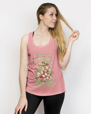 Give All Your Worries And Cares To God Women's All Over Print Shirt - Tyqy2703242