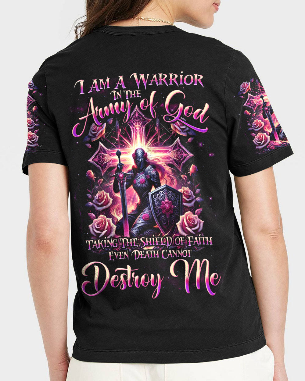 I Am A Warrior In The Army Of God Women's All Over Print Shirt - Tyqy2711241
