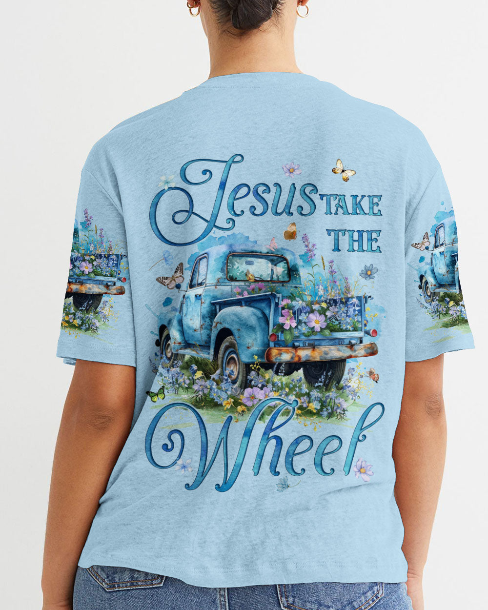 Jesus Take The Wheel Women's All Over Print Shirt - Tyqy2802243
