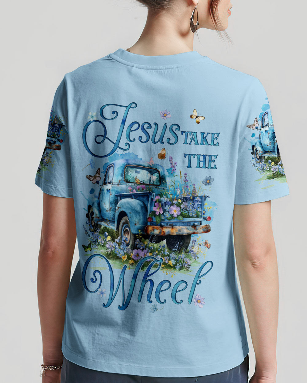 Jesus Take The Wheel Women's All Over Print Shirt - Tyqy2802243