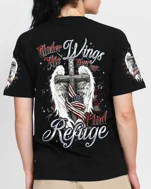 Under His Wings You Will Find Refuge Women's All Over Print Shirt - Tyqy2805253