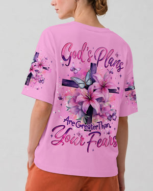 God's Plans Are Greater Than Your Fears Women's All Over Print Shirt - Tyqy2906262