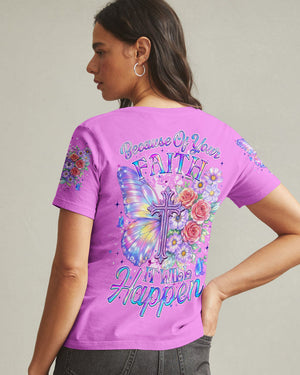 Because Of Your Faith It Will Happen Women's All Over Print Shirt - Tyqy3101261